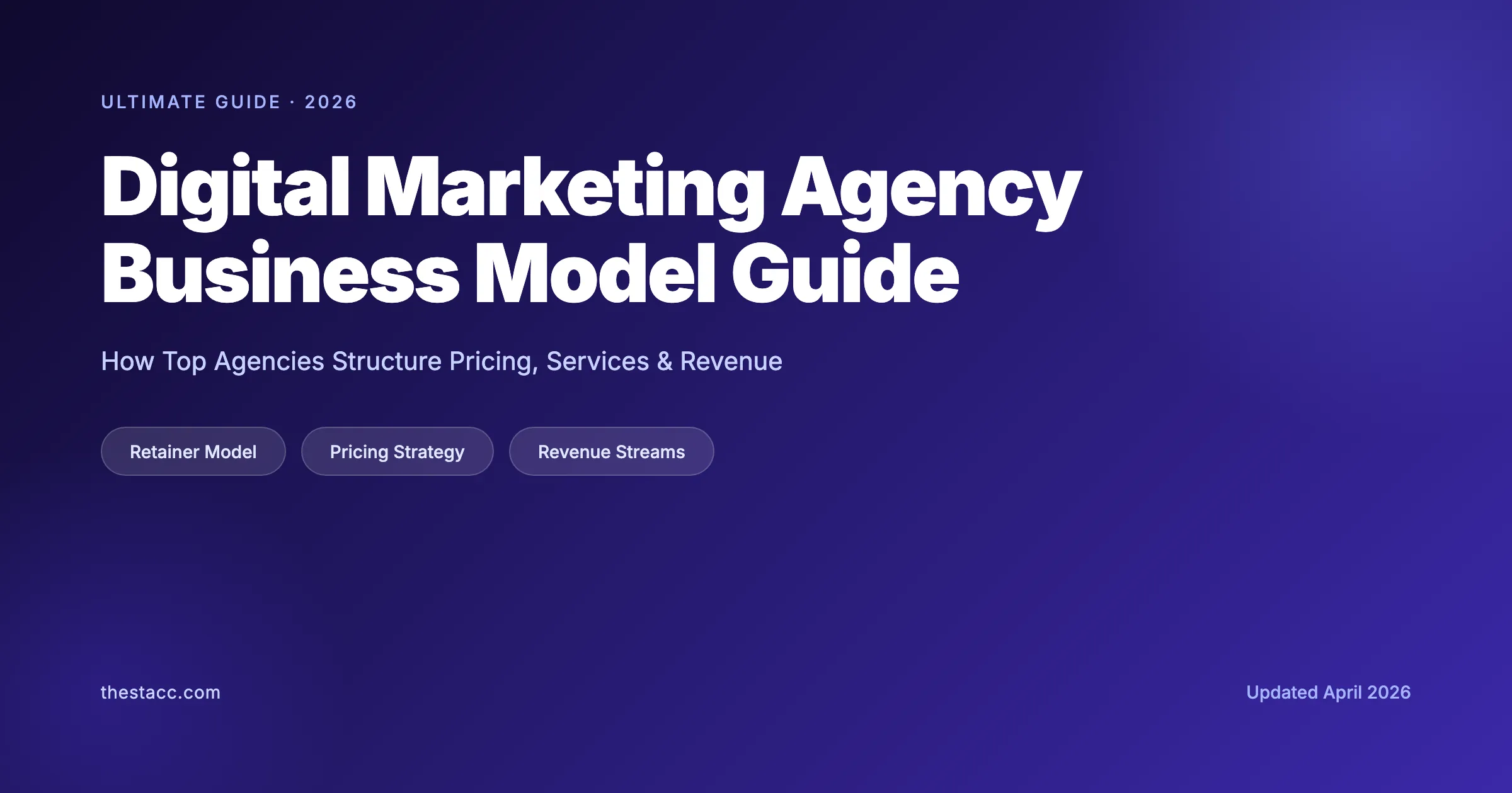 Digital marketing agency business model guide cover