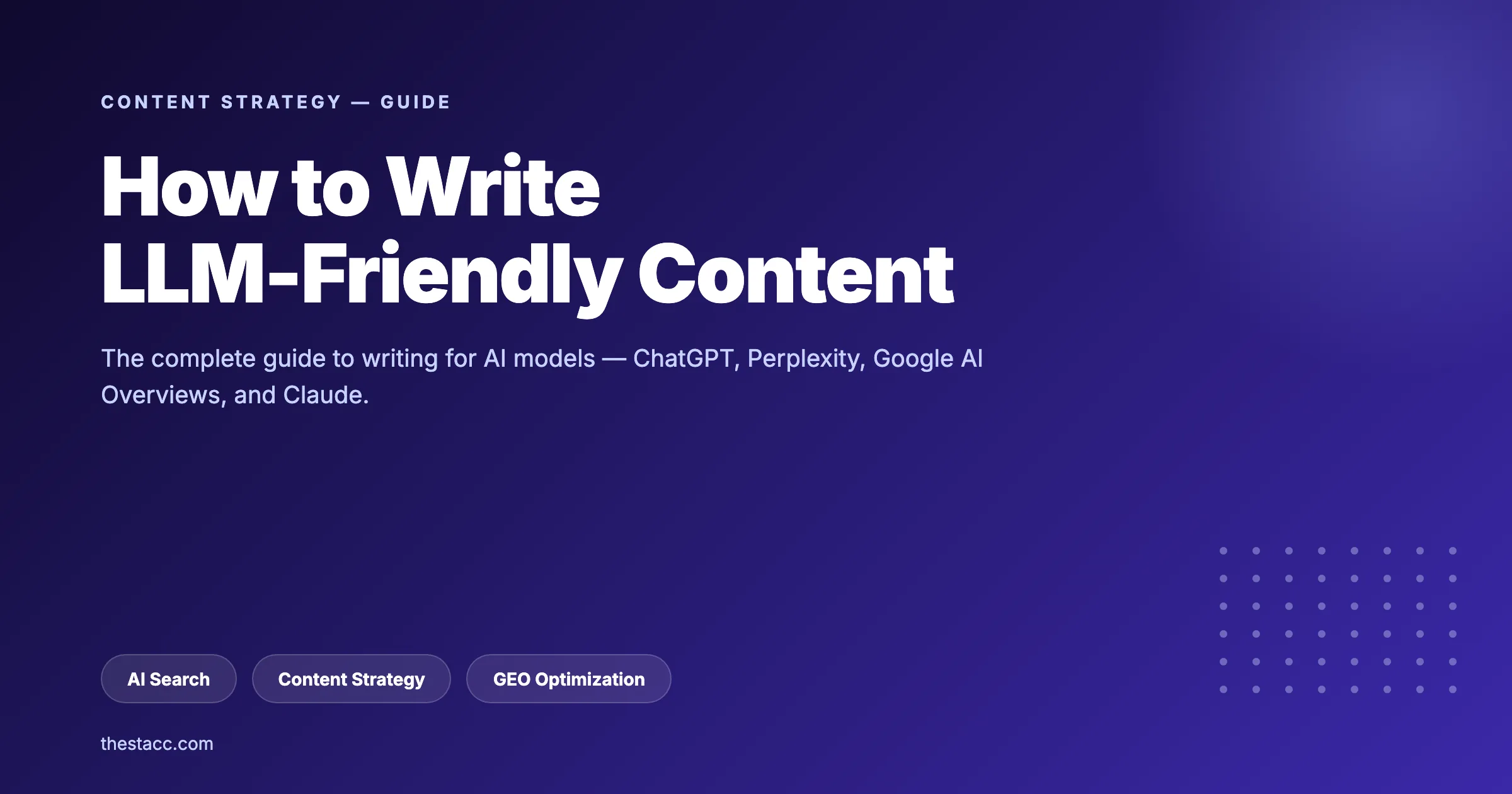 How to Write LLM-Friendly Content