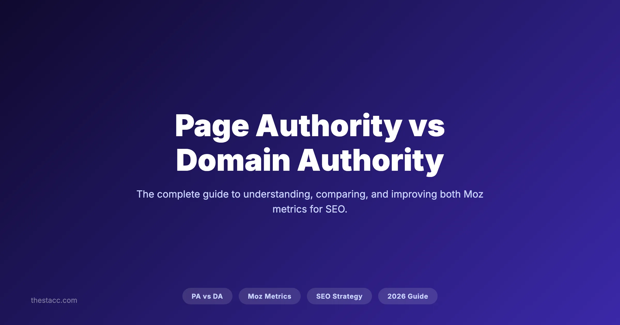 Page Authority vs Domain Authority comparison guide