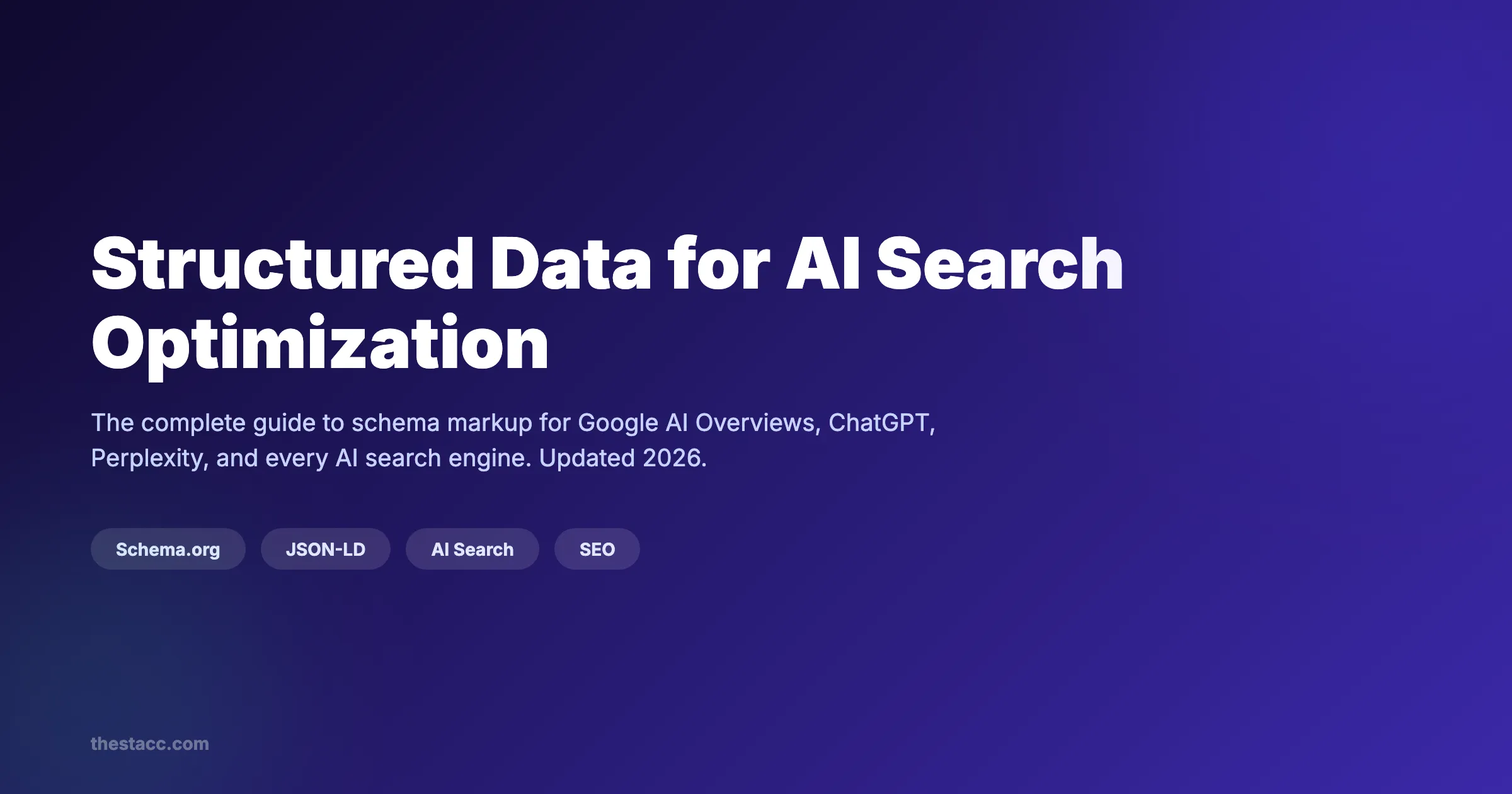 Structured data for AI search optimization guide