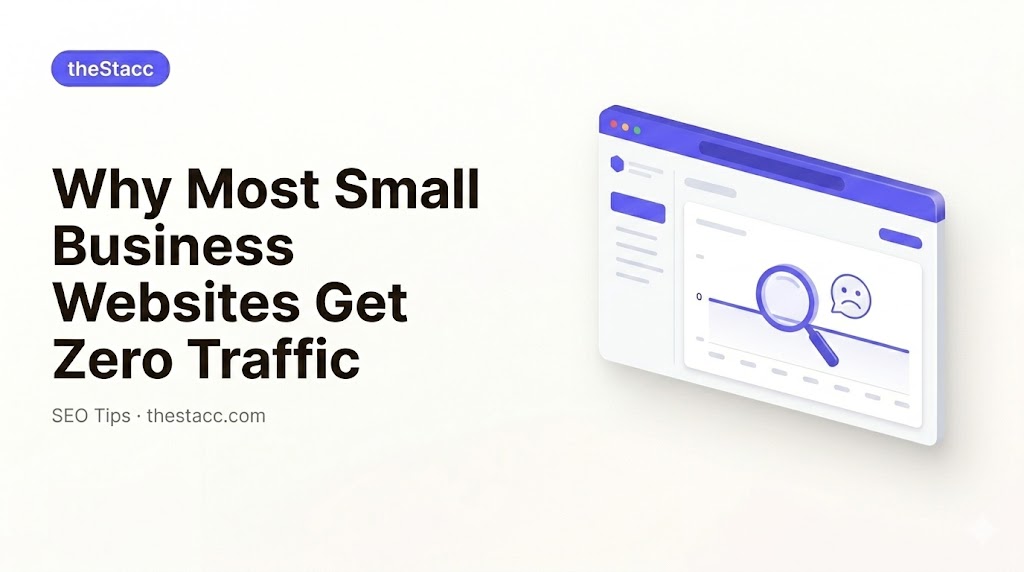 Why Most Small Business Websites Get Zero Organic Traffic (And How to Fix It)