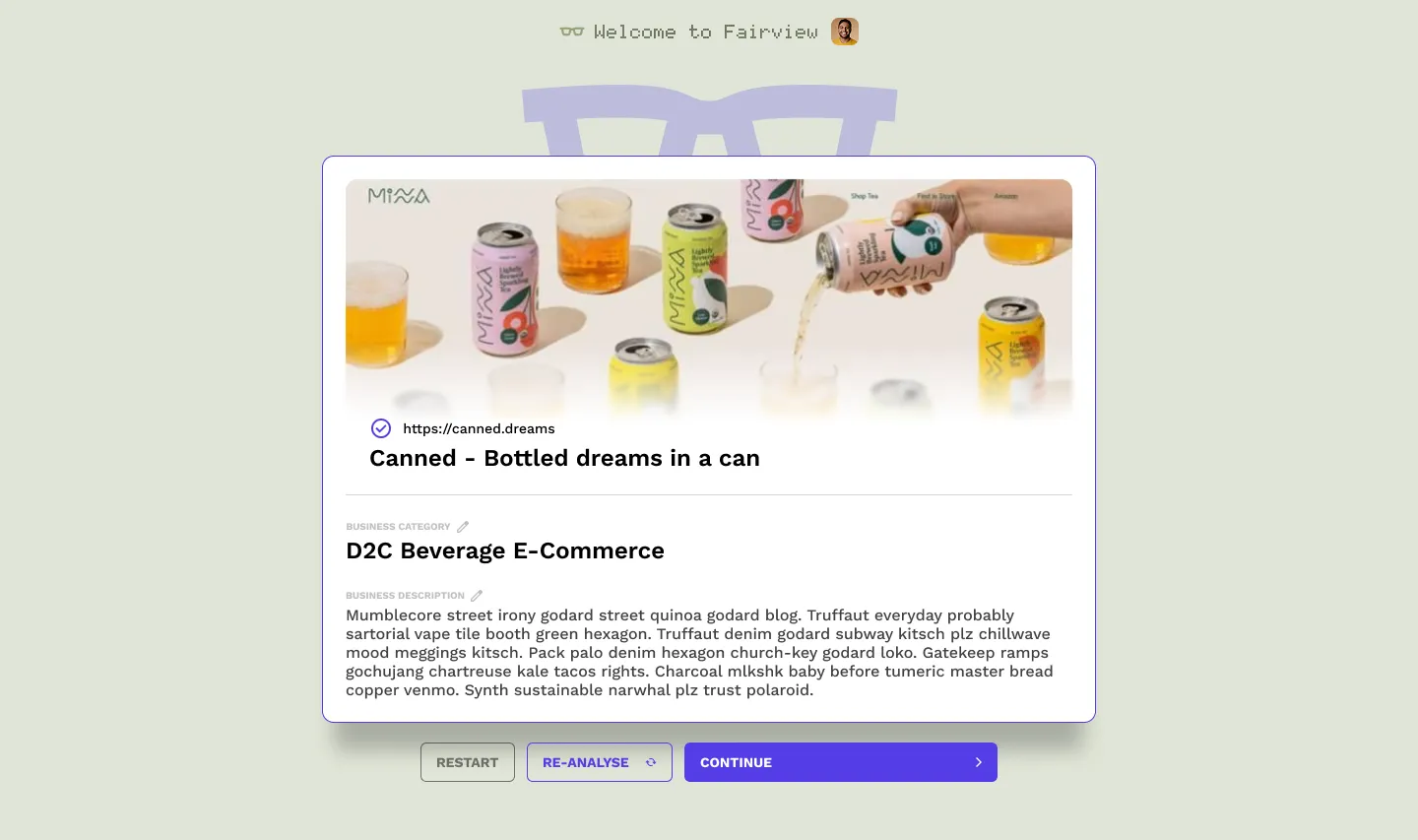 Stacc keyword research and website analysis